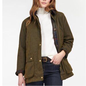 NWOT, BARBOUR Acorn Waxed Jacket, Size 6